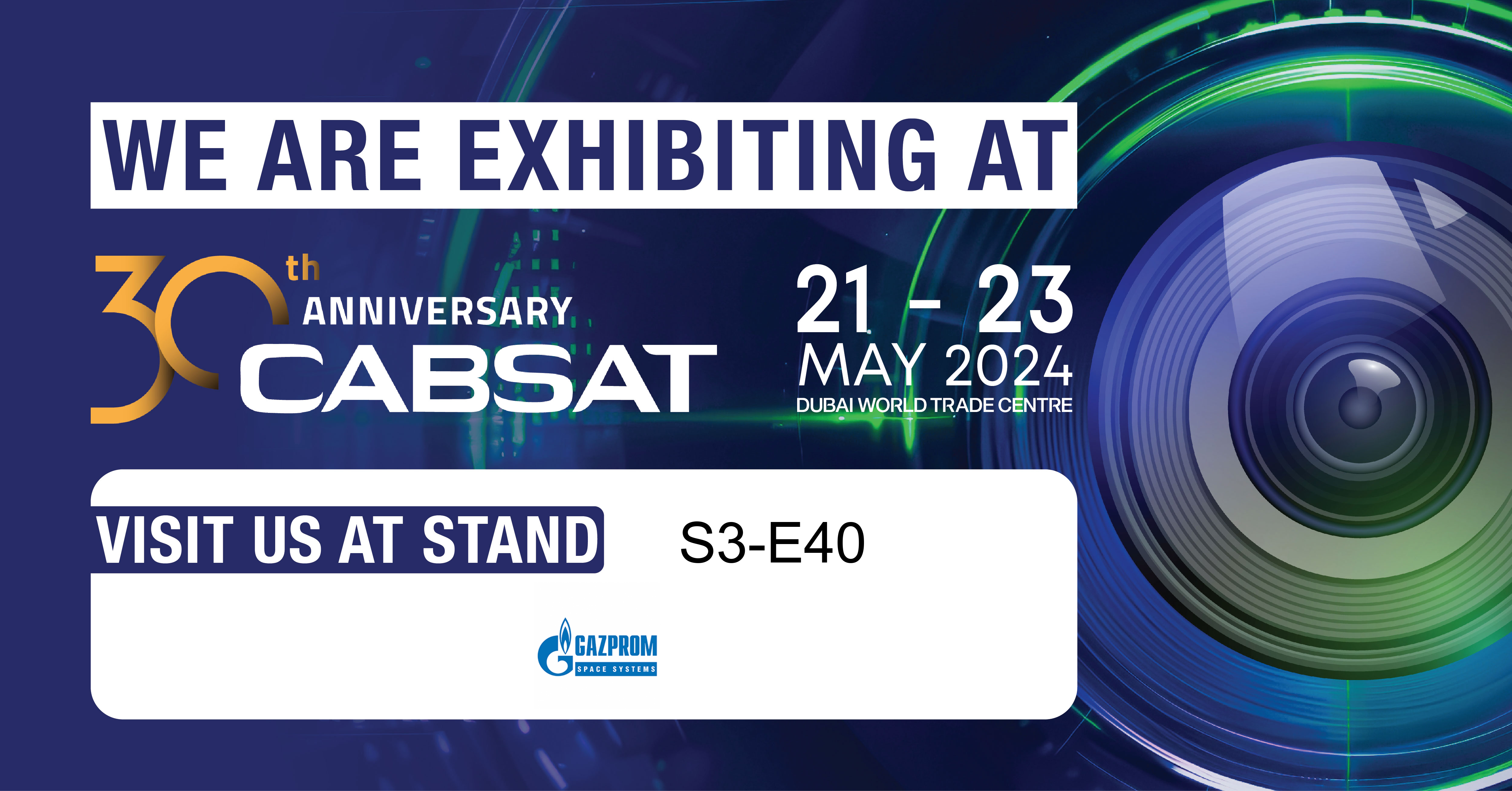 Gazprom Space Systems will take part in the CABSAT 2024 exhibition
