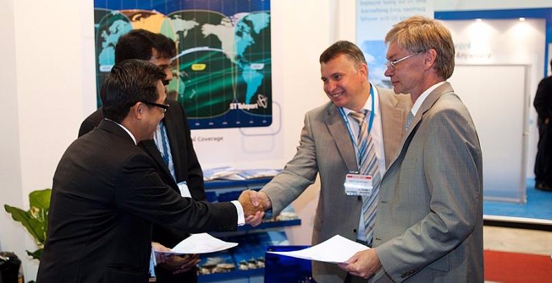 Gazprom Space Systems Signed a New Contract at CommunicAsia 2011 Show