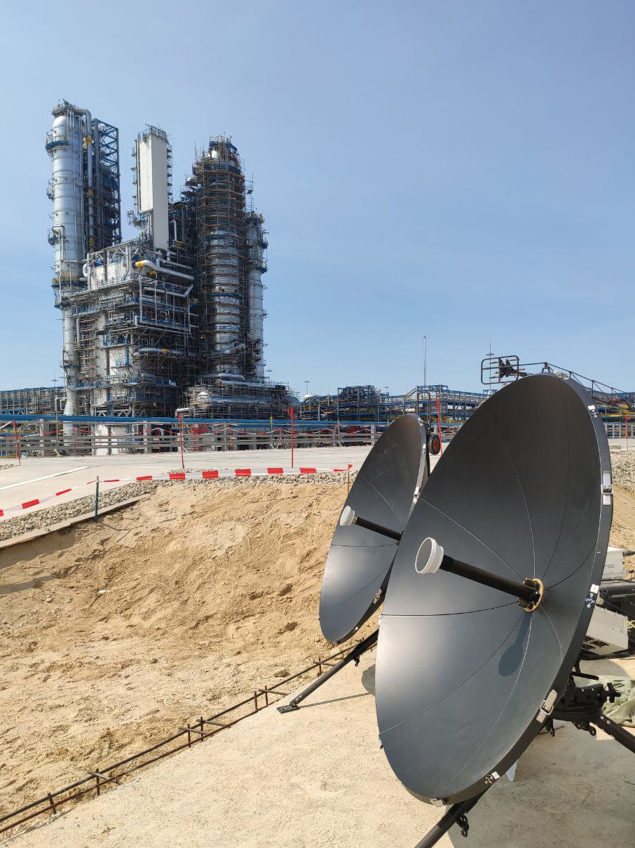 Gazprom Space Systems provided a range of communication services at the opening ceremony of the Amur Gas Processing Plant