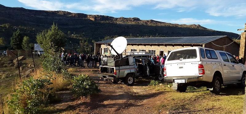 Broadcast for Parliament Elections in Lesotho through  Yamal-402.